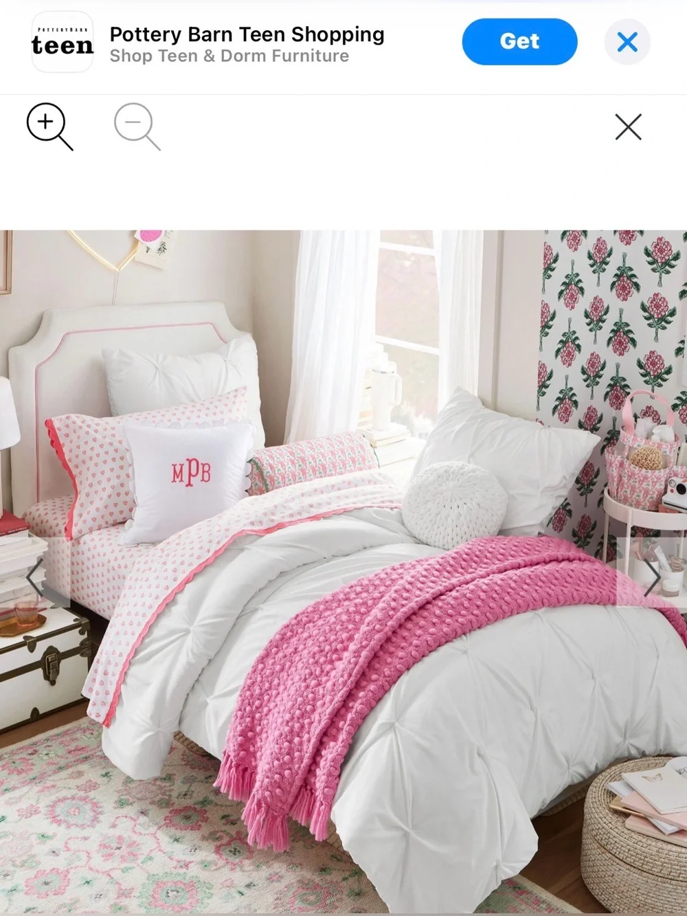 Pottery Barn Teen White Microfiber Pintuck Comforter Twin XL NWT (new with tags)